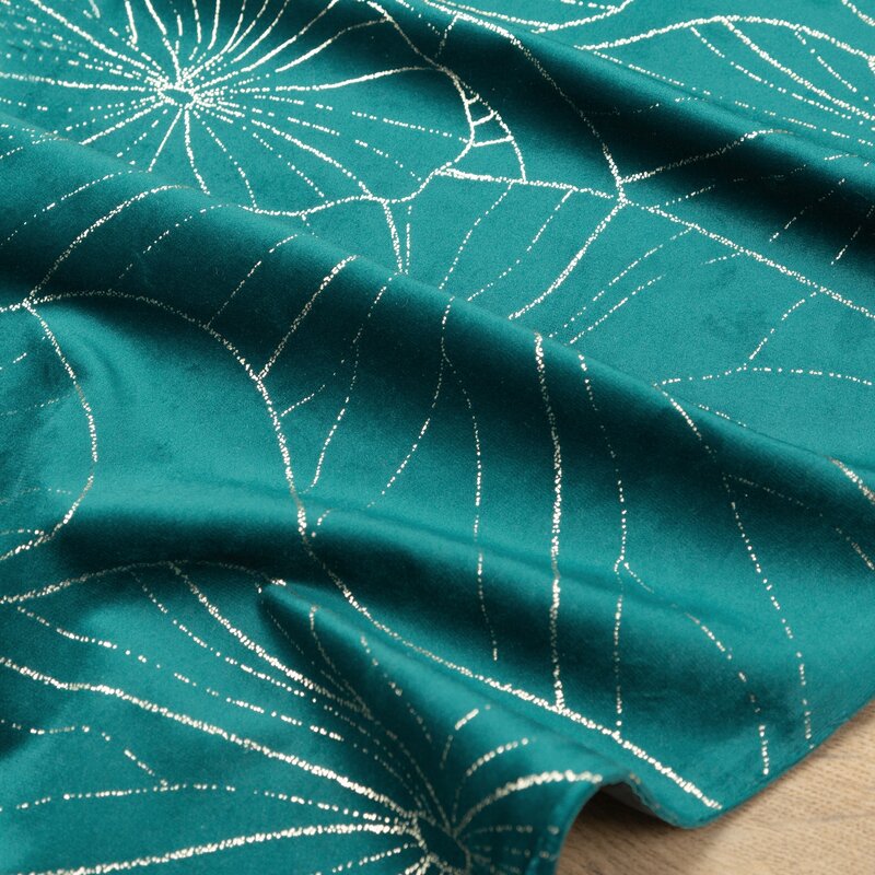 Obrus velvet Ciemnoturkusowy 35 x 220 cm – doda blasku kolacji
