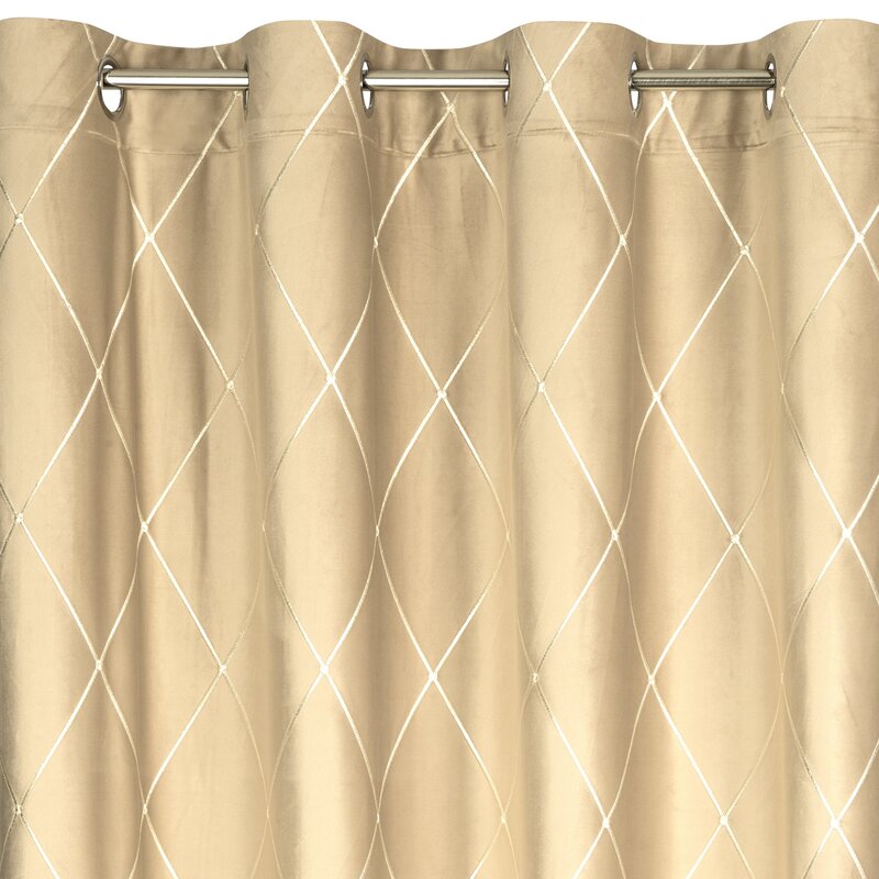 Zasłona dekoracyjna Pierre Cardin Margo beżowa 140 X 250 cm – do salonu i sypialni
