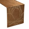 Obrus błyszczący Blink 12 brązowy 35 x 220 cm – dodaje ciepła wnętrzu