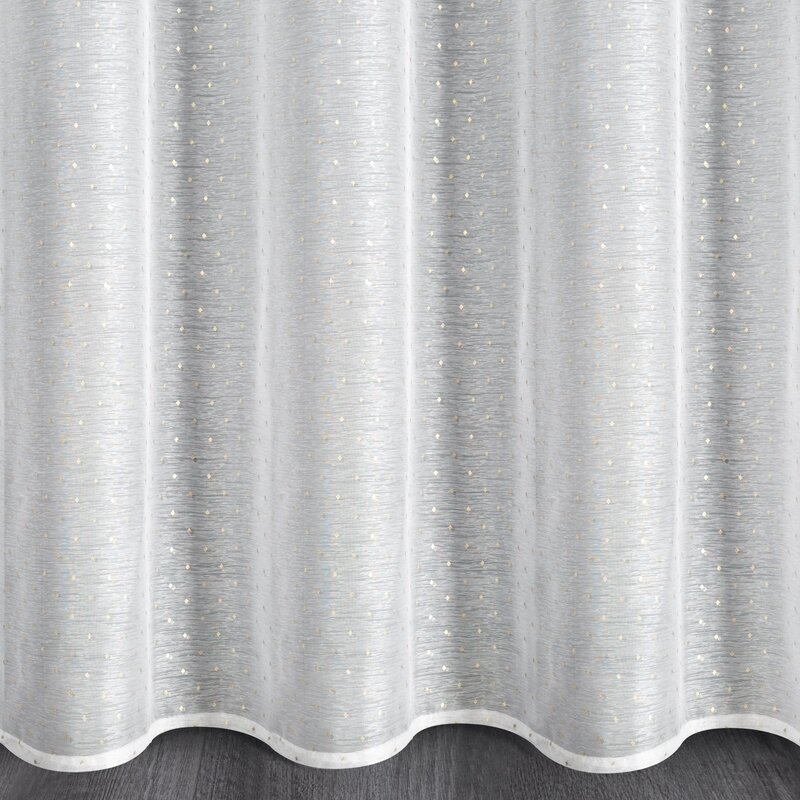 Firana gotowa SIBEL biała 300 x 160 cm – rozjaśnia wnętrze