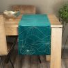 Obrus błyszczący Blink ciemnoturkusowy 35 x 180 cm – na rodzinne obiady
