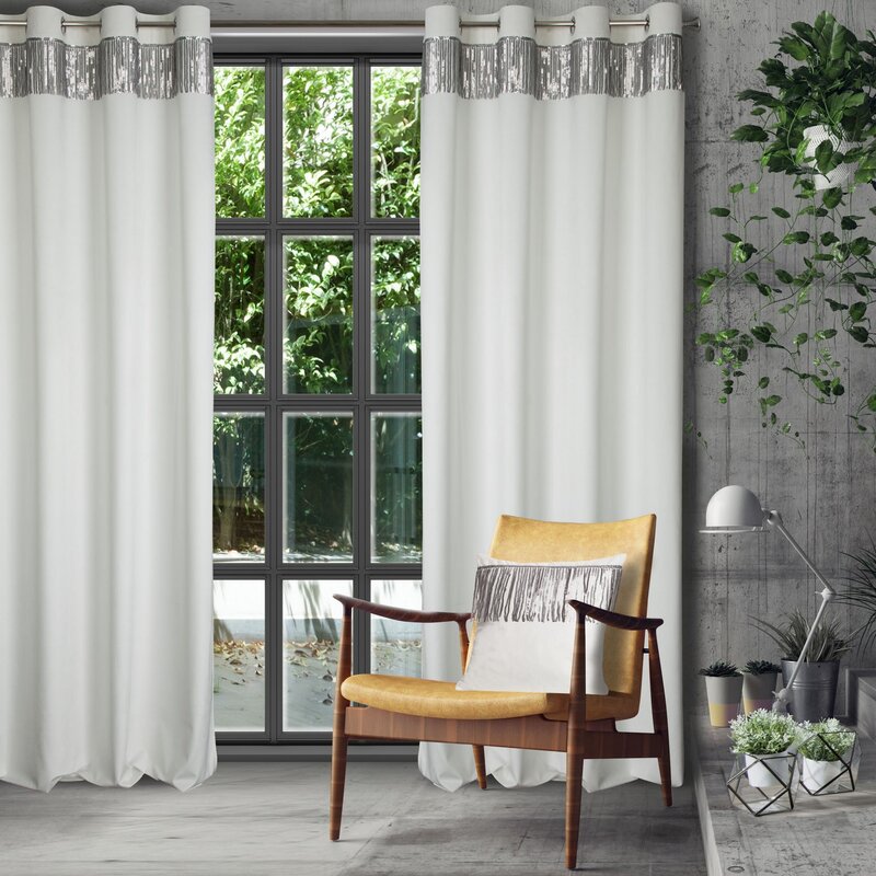 ZASŁONA GOTOWA JASPER 140 X 250 CM BIAŁY