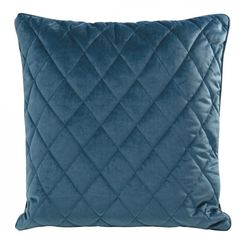 Poszewka Velvet 28 granatowa 50 X 50 cm – miękka z pikowaniem