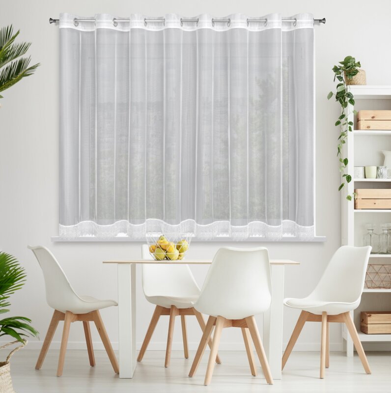 FIRANA GOTOWA SARI 400 X 145 CM BIAŁY