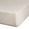 Prześcieradło z gumką Nova3 beżowe 100 x 200 x 25 cm – idealne dopasowanie