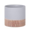 Doniczka ceramiczna popielata fi 13 x 11 cm – do roślin