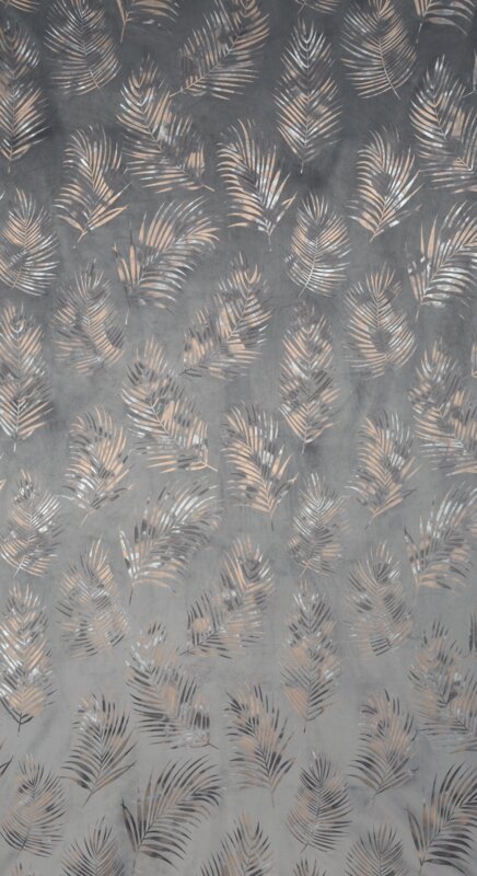 Zasłona gotowa Gloria stalowa 140 x 250 cm – zaciemnia i zdobi