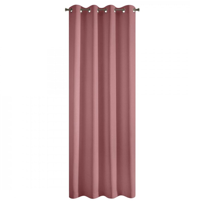Zasłona gotowa Rita ciemnoróżowa 140 x 250 cm – stworzy przytulny nastrój