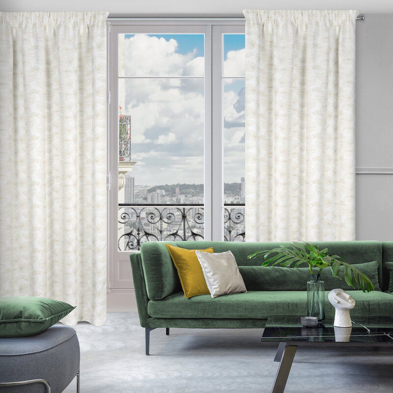 Zasłona gotowa biała 140 x 300 cm – subtelnie rozświetla wnętrze