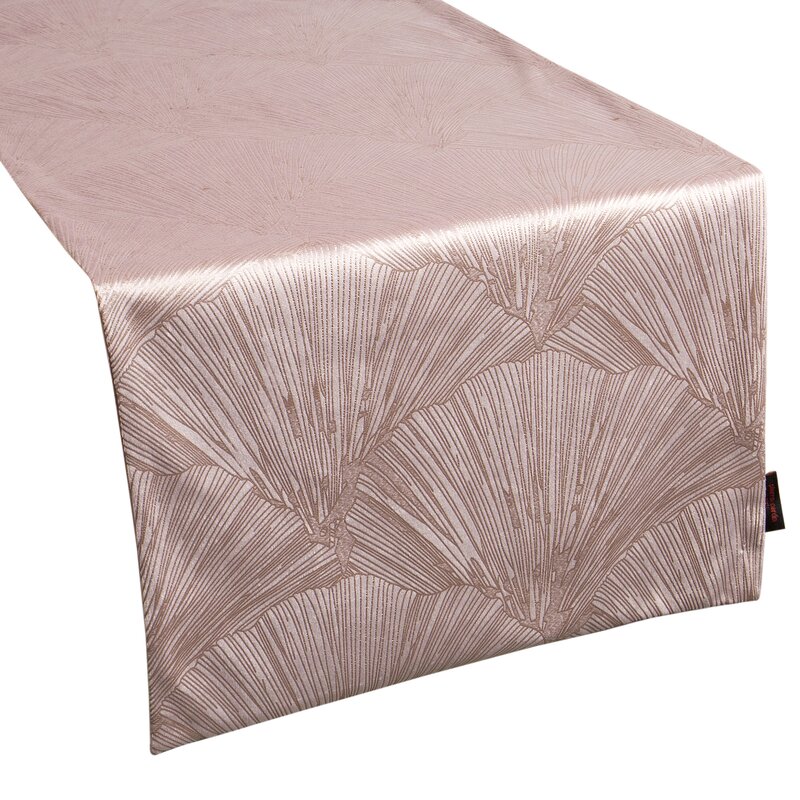 OBRUS GOJA 40 X 140 CM PUDROWY RÓŻ