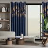 Zasłona gotowa Harmony granatowa 140 x 250 cm – zaciemniająca i trwała