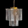 Lampa wisząca Dalia złota fi 32 x 40 cm – rozświetli wnętrze