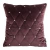 POSZEWKA VELVET 37 45 X 45 CM CIEMNOFIOLETOWY