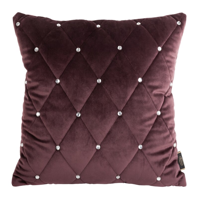 POSZEWKA VELVET 37 45 X 45 CM CIEMNOFIOLETOWY