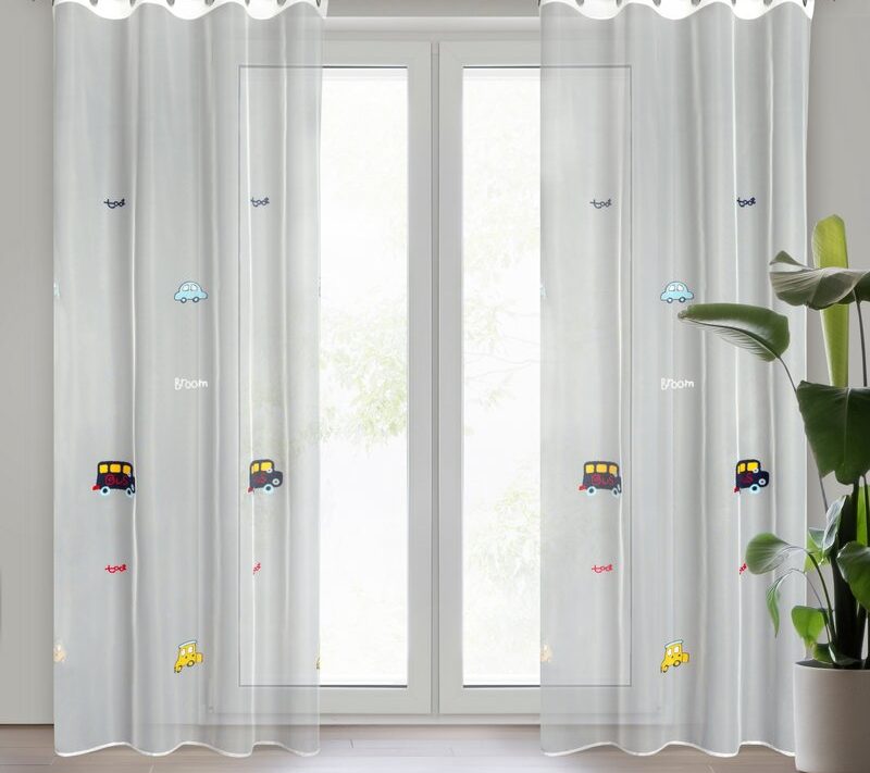 Firana gotowa Alvin biała 140 x 250 cm – wprowadza radość