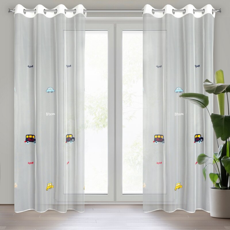 Firana gotowa Alvin biała 140 x 250 cm – wprowadza radość