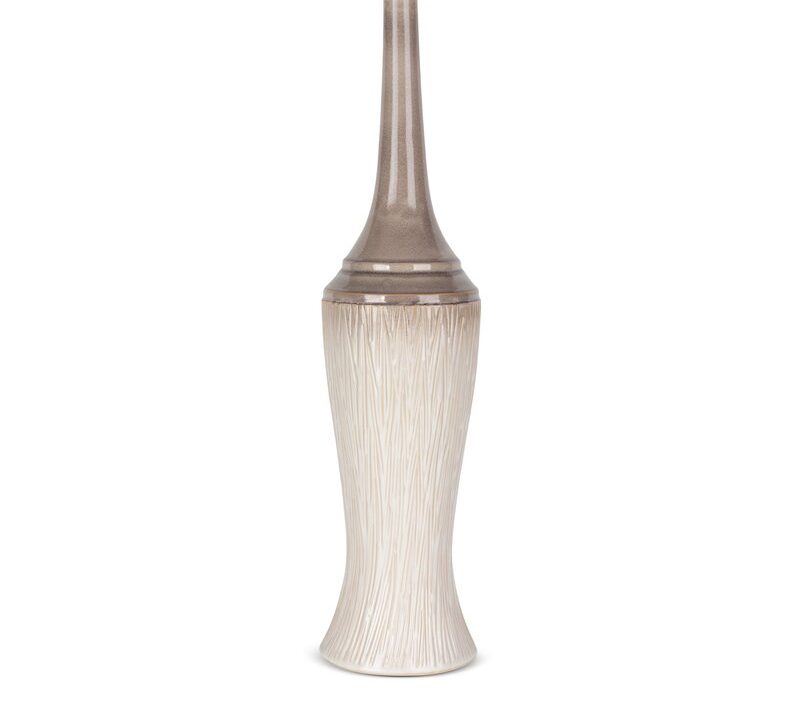 Wazon ceramiczny Rosina kremowy fi 18 x 76 cm – na susze i kwiaty
