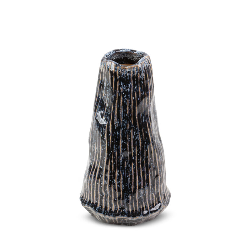 Wazon ceramiczny Alda granatowy 12 x 20 cm – na susze i kwiaty