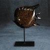 SZKLANA FIGURKA DEKORACYJNA GRETA (01) 16 X 6 X 21 CM BRĄZOWY CS/GRETA/FIG/01 16X6X21 CZAR+BRĄZ