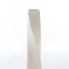 Wazon ceramiczny RISO kremowy 12 X 6 X 36 cm – na suszone kwiaty