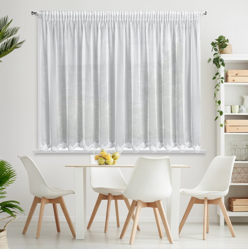 Firana gotowa Liz 2 biała 300 x 145 cm – rozprasza światło