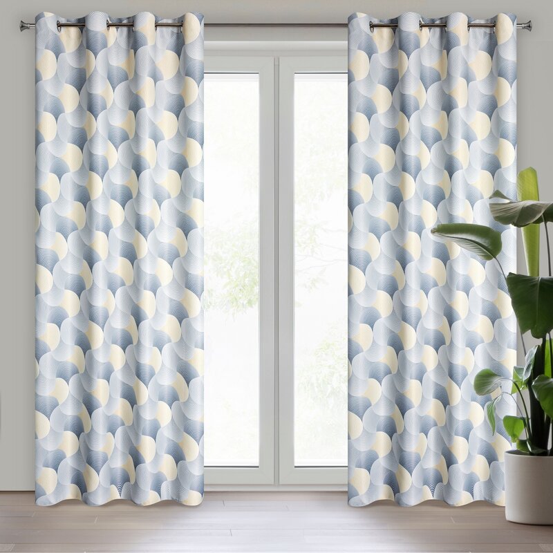 Zasłona gotowa szara 140 x 250 cm – zaciemnia pomieszczenie