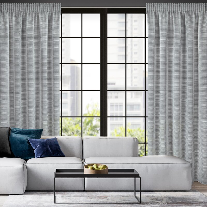 Firana gotowa Aria szara 140 x 300 cm – subtelnie rozprasza światło
