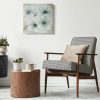 Obraz ręcznie malowany z kwiatami beżowy 60 X 60 cm – dla przytulnej atmosfery