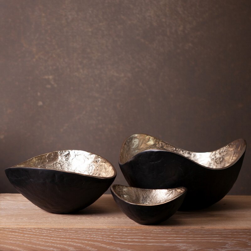 Misa metalowa Pedro2 granatowa 33 x 15 x 8 cm – stylowa dekoracja