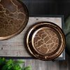 Patera szklana Suzi złota 21 x 2 cm – stylowa dekoracja