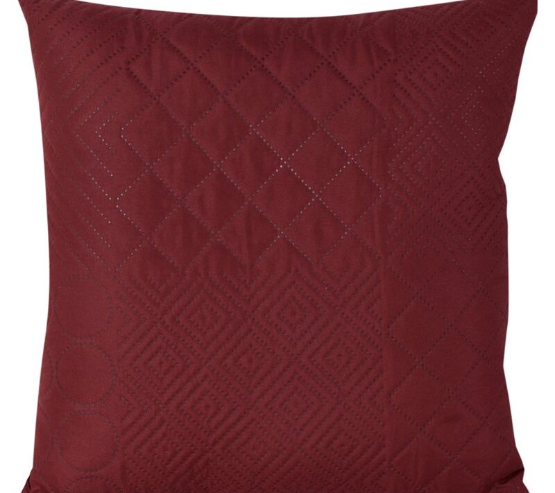 Poszewka Design91 bordowa 40 x 40 cm – doda ciepła wnętrzu