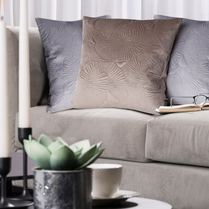 Poszewka velvet ceglasta 45 x 45 cm – doda głębi wnętrzu
