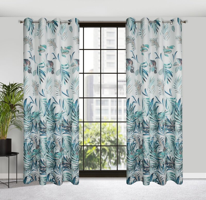 Zasłona gotowa D91 Pilar granatowa 140 x 250 cm – wprowadza świeżość