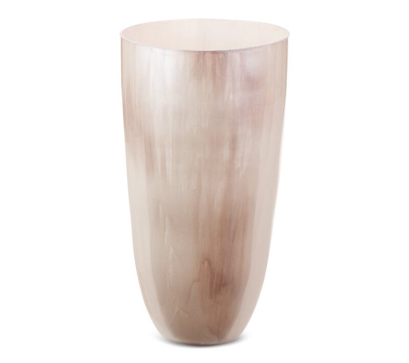 Wazon szklany Cardo kremowy 20 x 37 cm – na suszone kwiaty