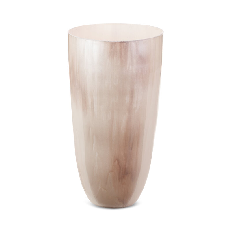 Wazon szklany Cardo kremowy 20 x 37 cm – na suszone kwiaty