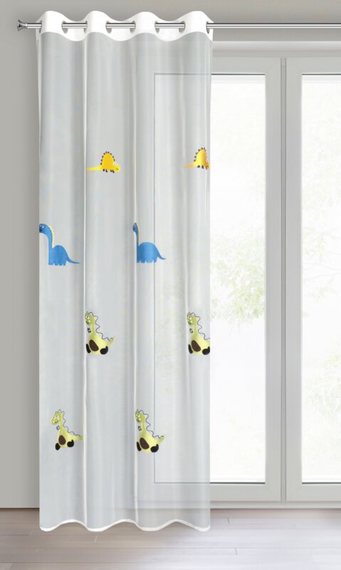 Firana gotowa Dino biała 140 x 250 cm – rozprasza światło