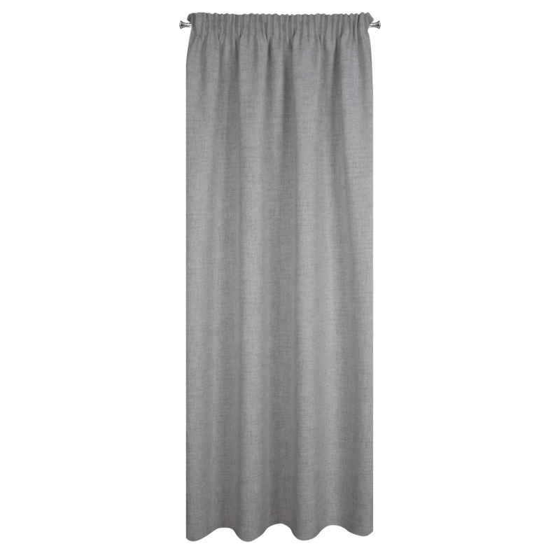 Zasłona gotowa Jula popielata 140 x 270 cm – zaciemnia pomieszczenie