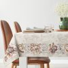 Obrus gobelinowy kwiatowy naturalny 140x180 cm – doda uroku stołu