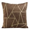 Poszewka Blink ciemnobrązowa 45 x 45 cm – doda blasku wnętrzu