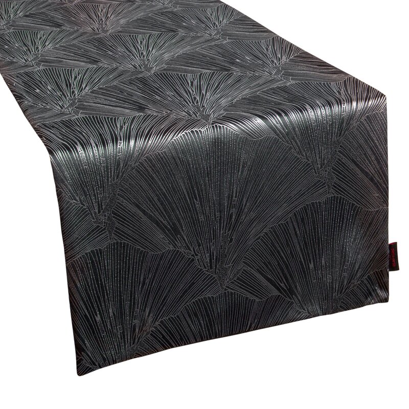 OBRUS GOJA 40 X 140 CM CZARNY