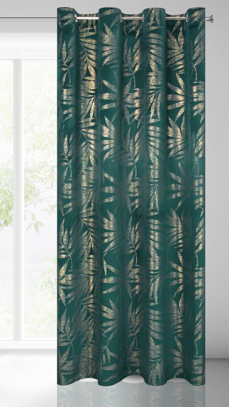 ZASŁONA GOTOWA ELENA 140 X 250 CM TURKUSOWY