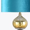 Lampa stojąca LC/LOTOS9 turkusowa 43X157 cm – stworzy nastrój