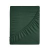 Prześcieradło jersey butelkowa zieleń 90 x 200 x 25 cm – idealne dopasowanie
