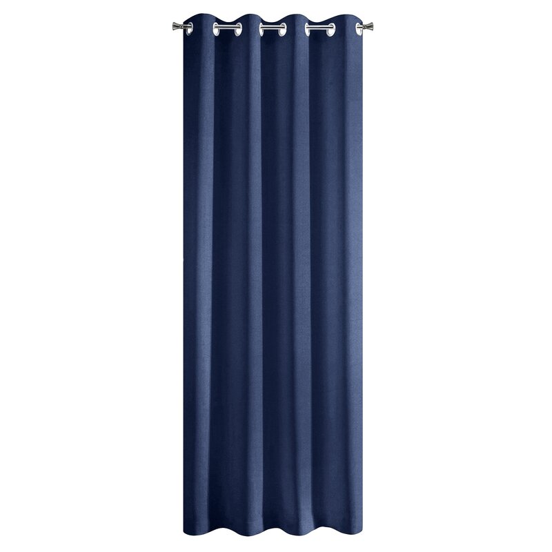 Zasłona gotowa Rita granatowa 140 x 250 cm – zaciemniająca i stylowa