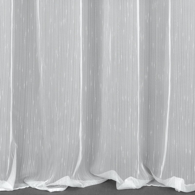 Firana gotowa deszczyk biała 350 x 270 cm – rozjaśnia wnętrze
