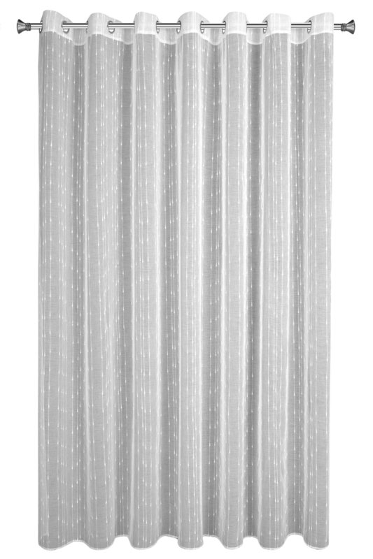 Firana gotowa Becky biała 350 X 250 cm – lekka i zwiewna
