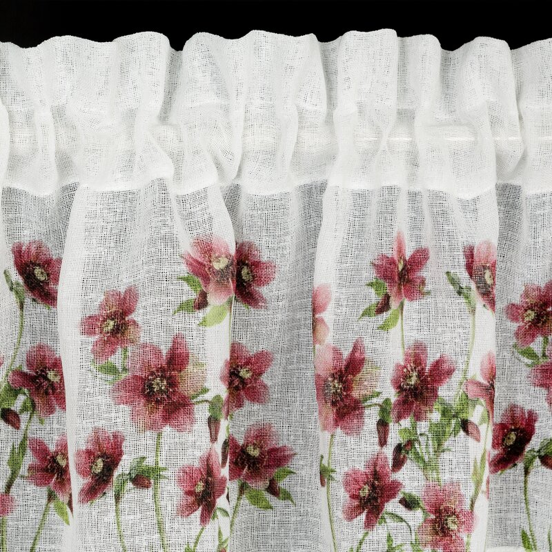 Firana gotowa ISA biała 150 x 60 cm – do kuchni i jadalni