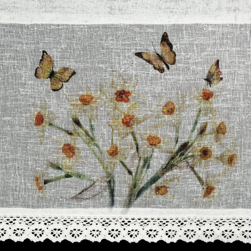 Zazdrostka gotowa Flora biała 150 x 30 cm – rozświetla wnętrze