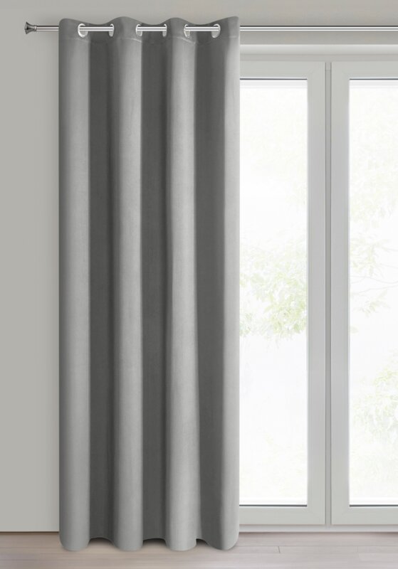 Zasłona gotowa D91 Parisa szara 140 x 250 cm – blokuje światło
