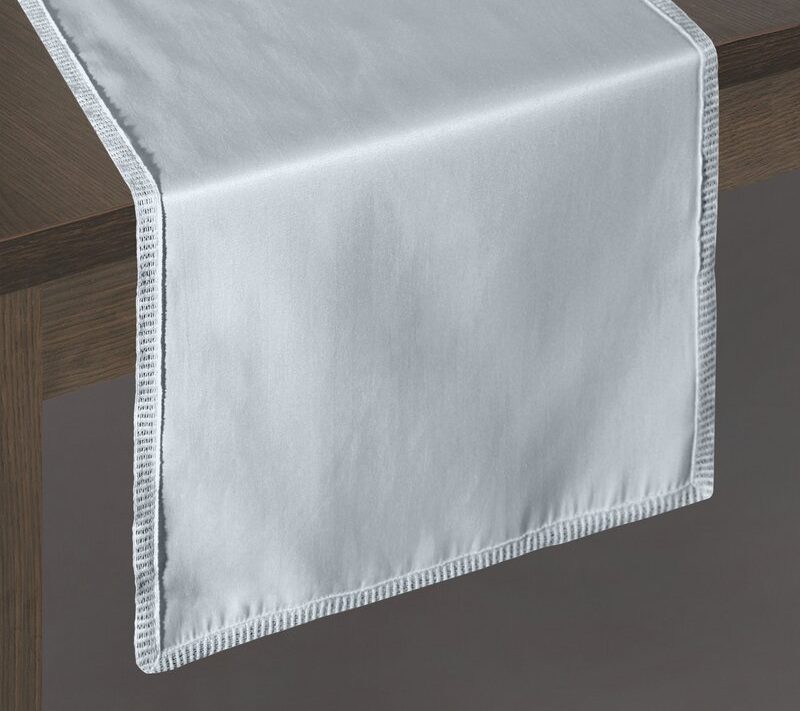 Obrus dekoracyjny popielaty 35 x 180 cm – doda szyku Twoim spotkaniom
